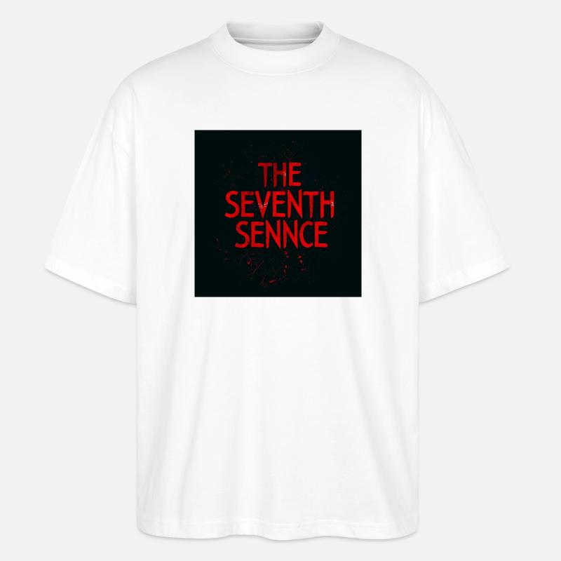 Der siebte Sennce - Stanley/Stella Oversized Unisex Bio T-Shirt Blaster 2.0 - Weiß