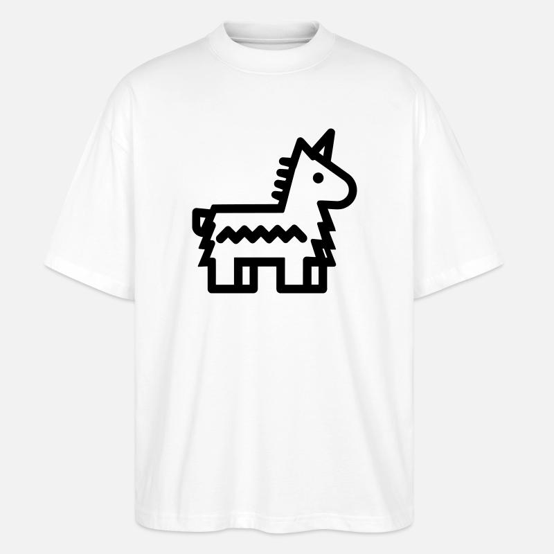 Pinata - Stanley/Stella Oversized Unisex Bio T-Shirt Blaster 2.0 - Weiß