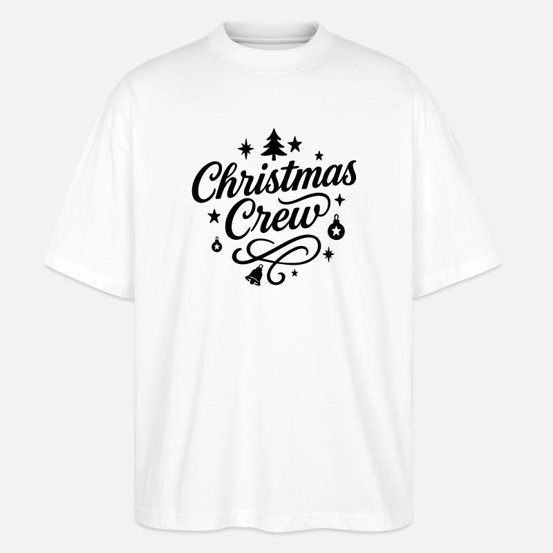 Fête de l’équipage de Noël - T-shirt bio Blaster 2.0 coupe oversize Stanley/Stella Unisexe - blanc
