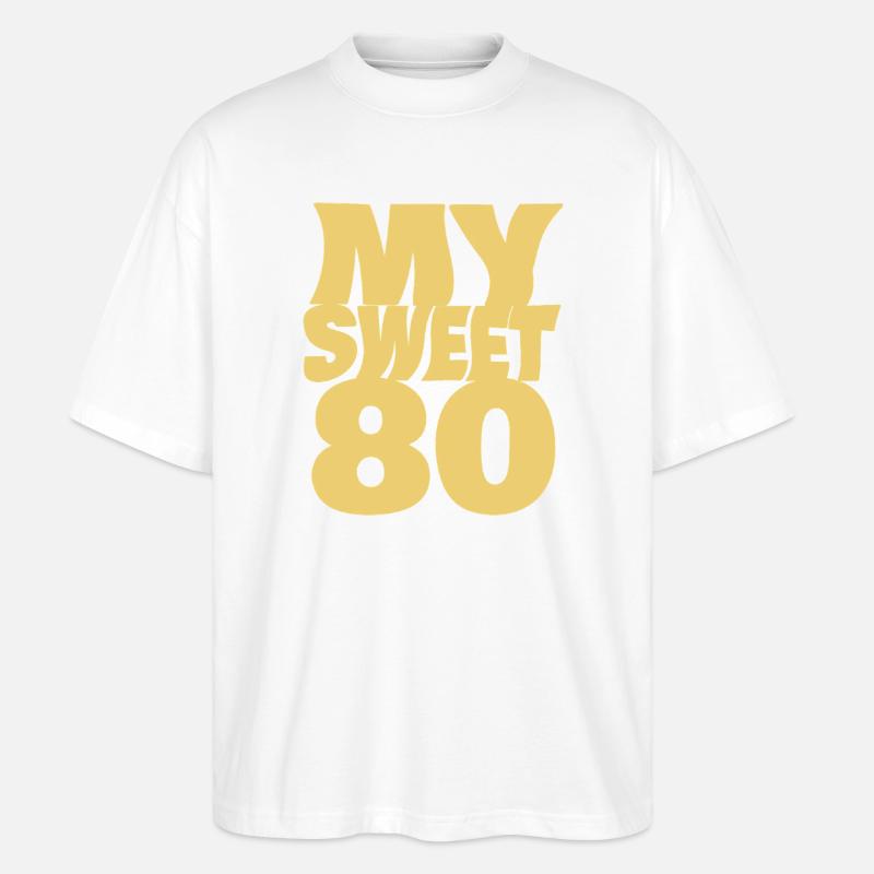 80 - Stanley/Stella Oversized Unisex Bio T-Shirt Blaster 2.0 - Weiß