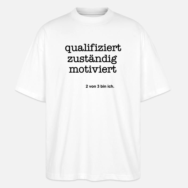 Zwei von drei - Stanley/Stella Oversized Unisex Bio T-Shirt Blaster 2.0 - Weiß