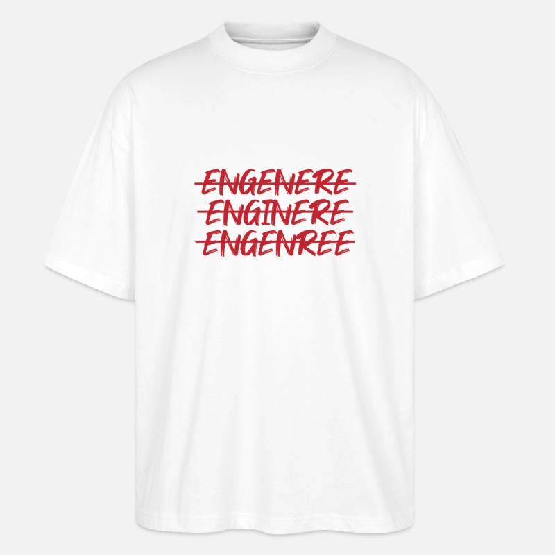 Math Math Math Teacher Mathematician - Stanley/Stella Oversized Unisex Organic T-shirt Blaster 2.0 - white