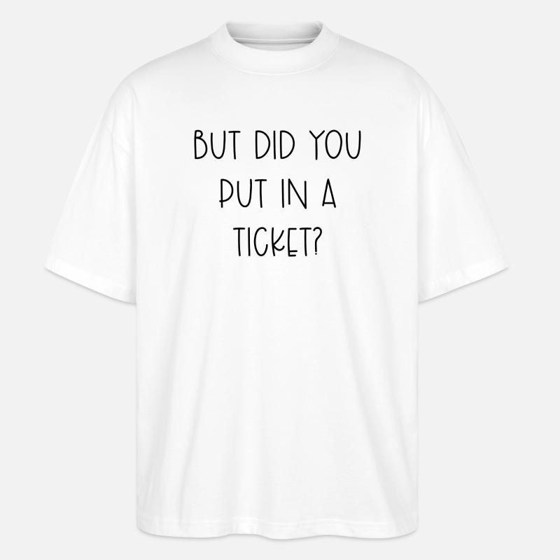 Sjov IT-support Tech Help Desk Billetgave - Stanley/Stella Oversize Unisex Øko T-shirt Blaster 2.0 - hvid