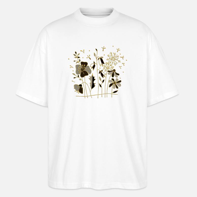 Fleur - T-shirt bio Blaster 2.0 coupe oversize Stanley/Stella Unisexe - blanc