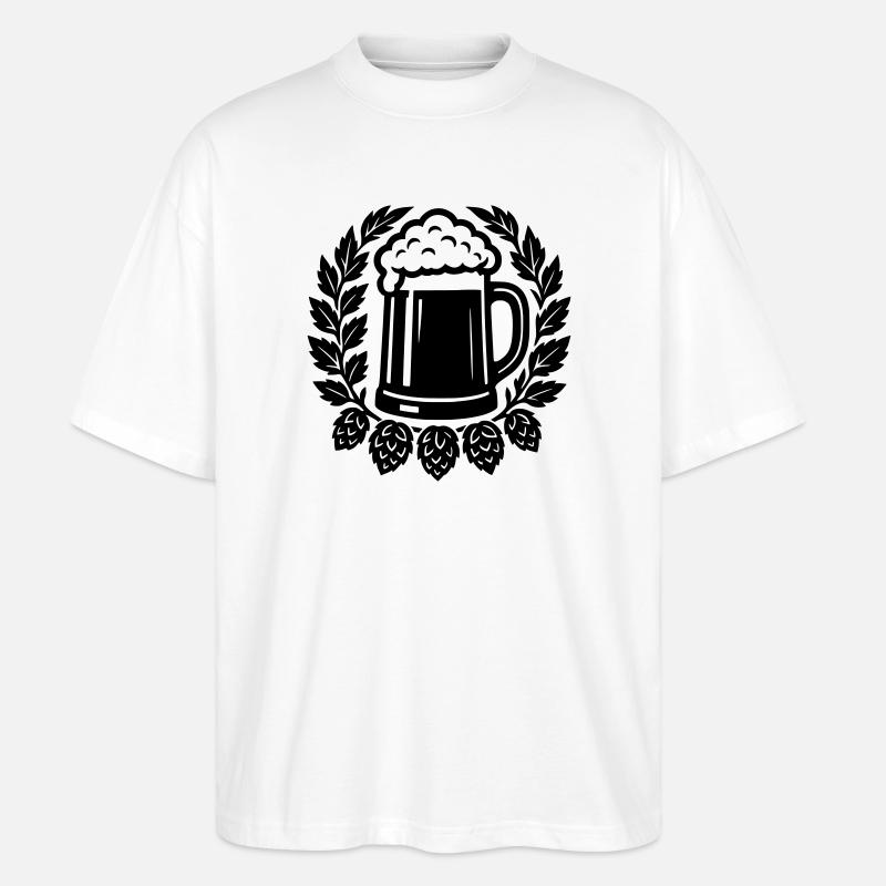 Bahre - Stanley/Stella Oversized Unisex Bio T-Shirt Blaster 2.0 - Weiß