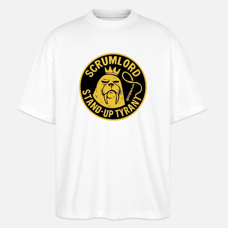 Scrum Lord StandUp Tyrant - Stanley/Stella Oversized Unisex Bio T-Shirt Blaster 2.0 - Weiß