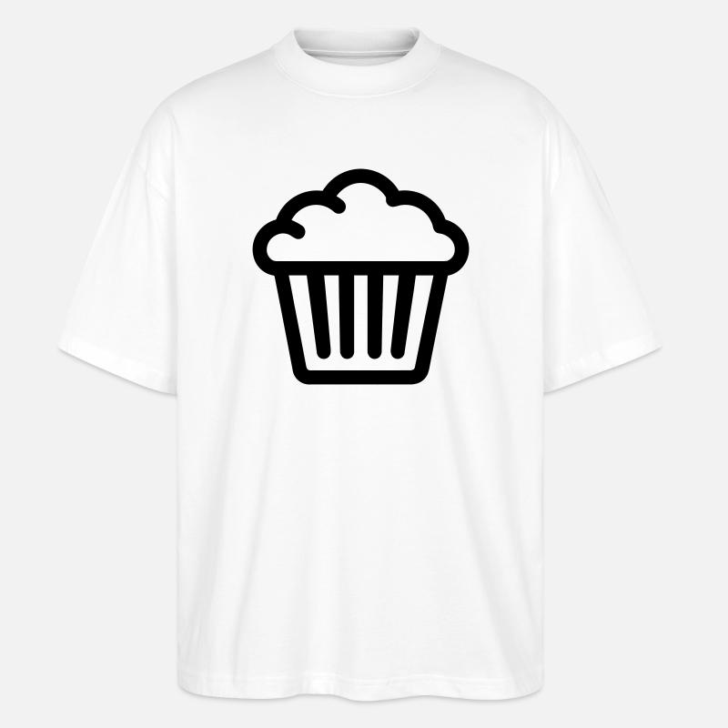 Muffin - Stanley/Stella Oversized Unisex Bio T-Shirt Blaster 2.0 - Weiß