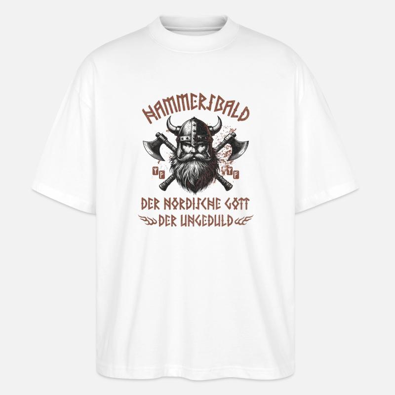 Hammersbald - Stanley/Stella Oversized Unisex Bio T-Shirt Blaster 2.0 - Weiß