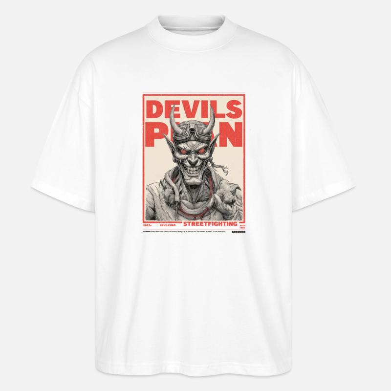 Le plan du diable - T-shirt bio Blaster 2.0 coupe oversize Stanley/Stella Unisexe - blanc