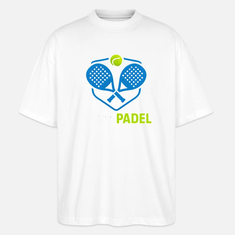 Padel Paddles Ball Team Logo - Stanley/Stella Oversized Unisex Bio T-Shirt Blaster 2.0 - Weiß