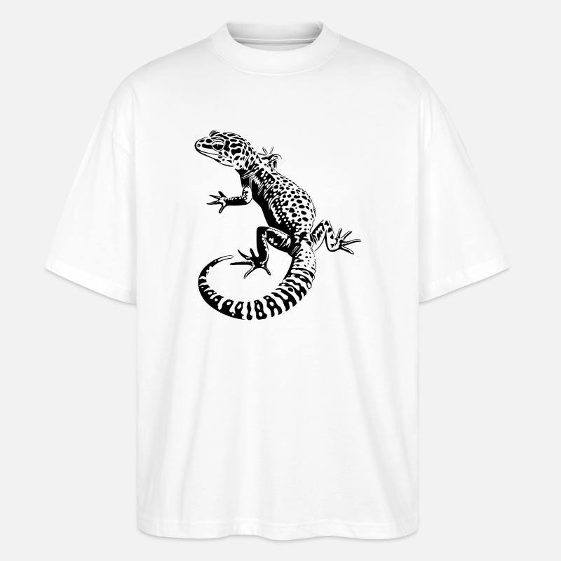 Léopardgecko - T-shirt bio Blaster 2.0 coupe oversize Stanley/Stella Unisexe - blanc