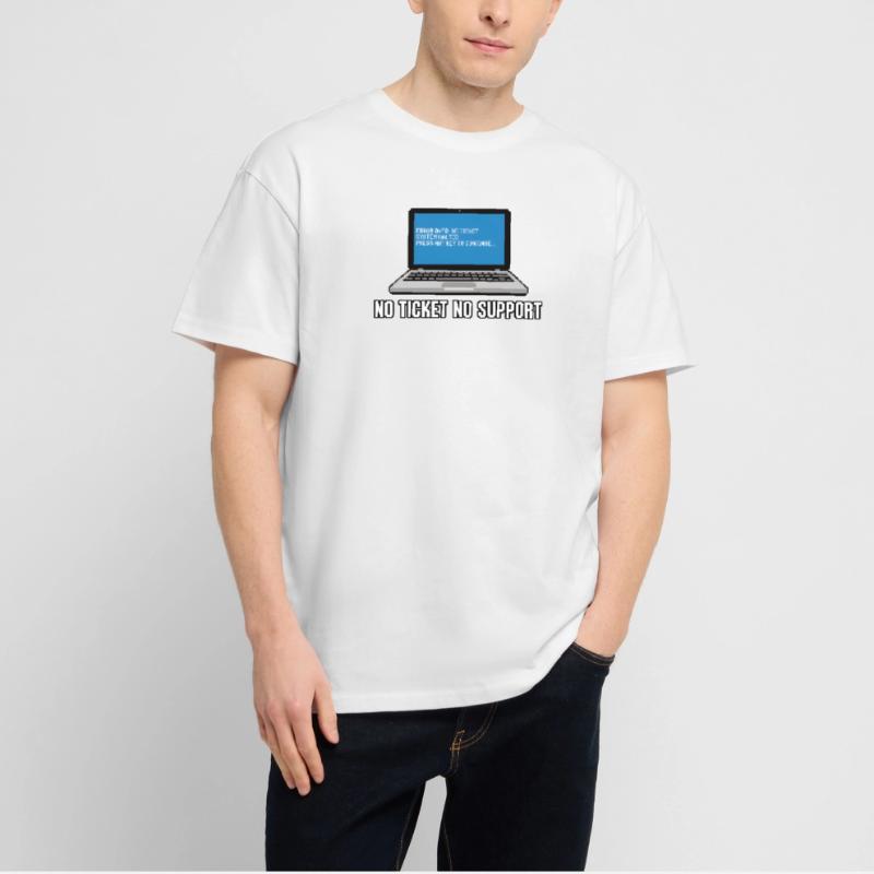 Pas de ticket pas de support Admin IT-Support Spruch T-shirt bio Blaster 2.0 coupe oversize Stanley/Stella Unisexe