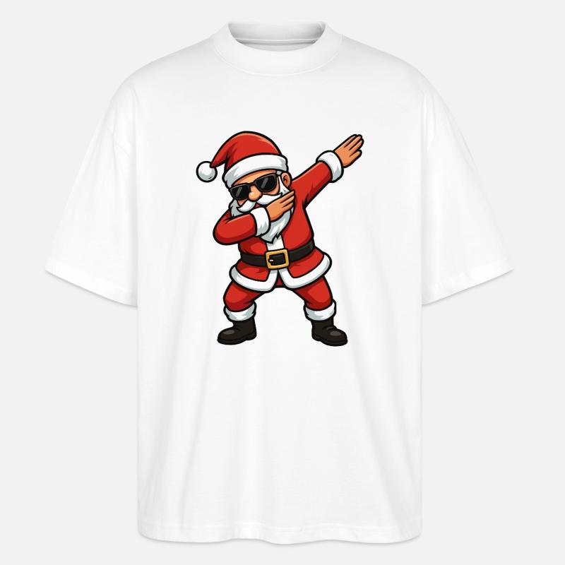 Weihnachtsmann Dab-Style - Stanley/Stella Oversized Unisex Bio T-Shirt Blaster 2.0 - Weiß