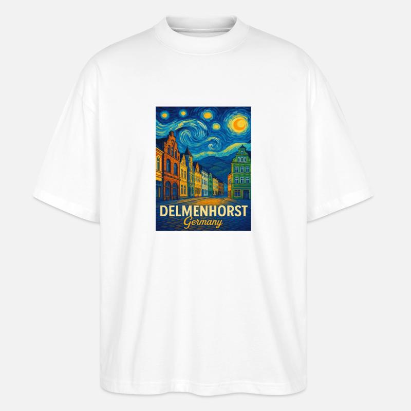 Delmenhorst - Stanley/Stella Oversized Unisex Bio T-Shirt Blaster 2.0 - Weiß