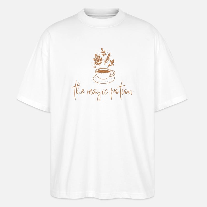 Die Magische Potion-Tee - Stanley/Stella Oversized Unisex Bio T-Shirt Blaster 2.0 - Weiß