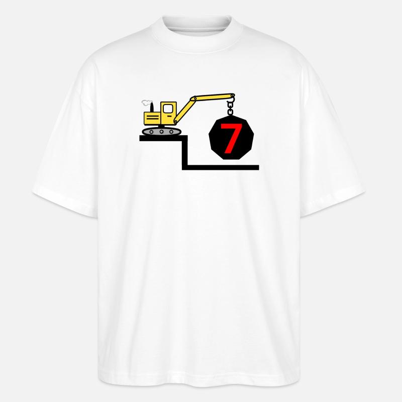 Bagger - Stanley/Stella Oversized Unisex Bio T-Shirt Blaster 2.0 - Weiß