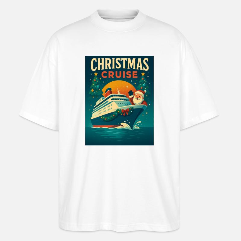 Weihnachtskreuzfahrt - Stanley/Stella Oversized Unisex Bio T-Shirt Blaster 2.0 - Weiß