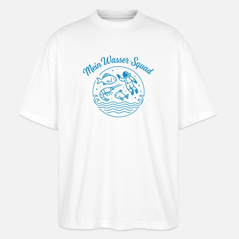 Mein Wassertrupp - Stanley/Stella Oversized Unisex Bio T-Shirt Blaster 2.0 - Weiß