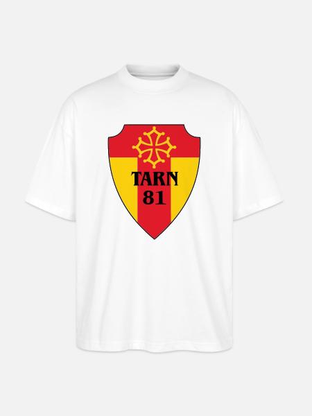 Tarn-Wappen 81 - Stanley/Stella Oversized Unisex Bio T-Shirt Blaster 2.0 - Weiß