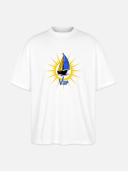 Segelboot Soleil Var - Stanley/Stella Oversized Unisex Bio T-Shirt Blaster 2.0 - Weiß