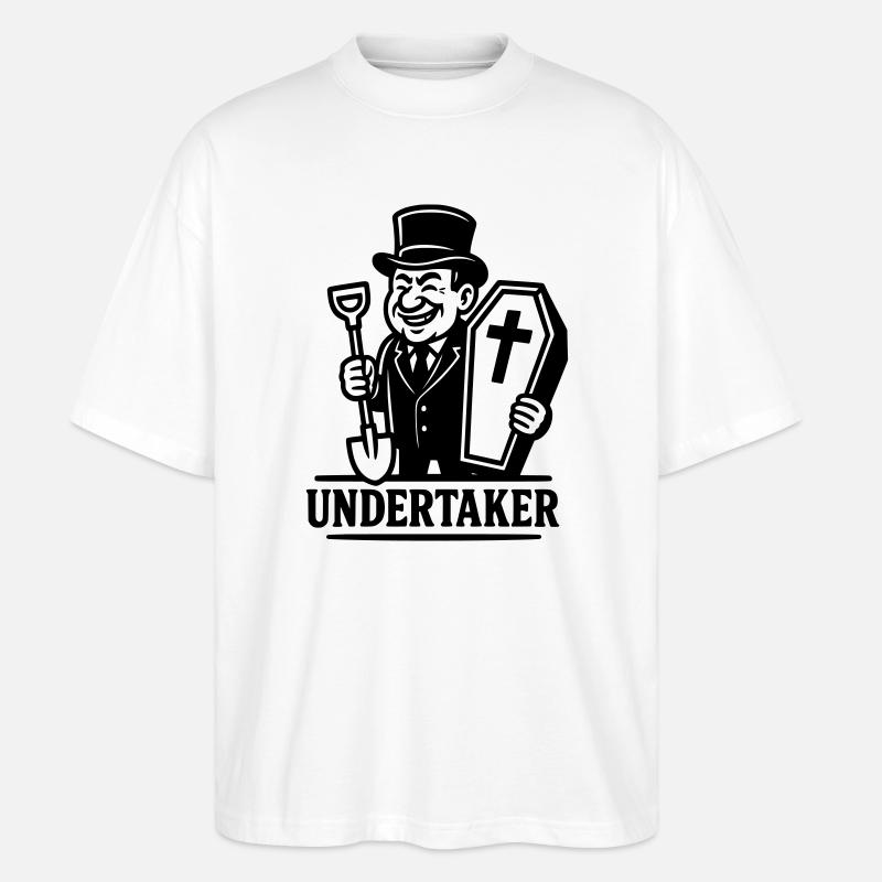undertaker bestatter - Stanley/Stella Oversized Unisex Bio T-Shirt Blaster 2.0 - Weiß