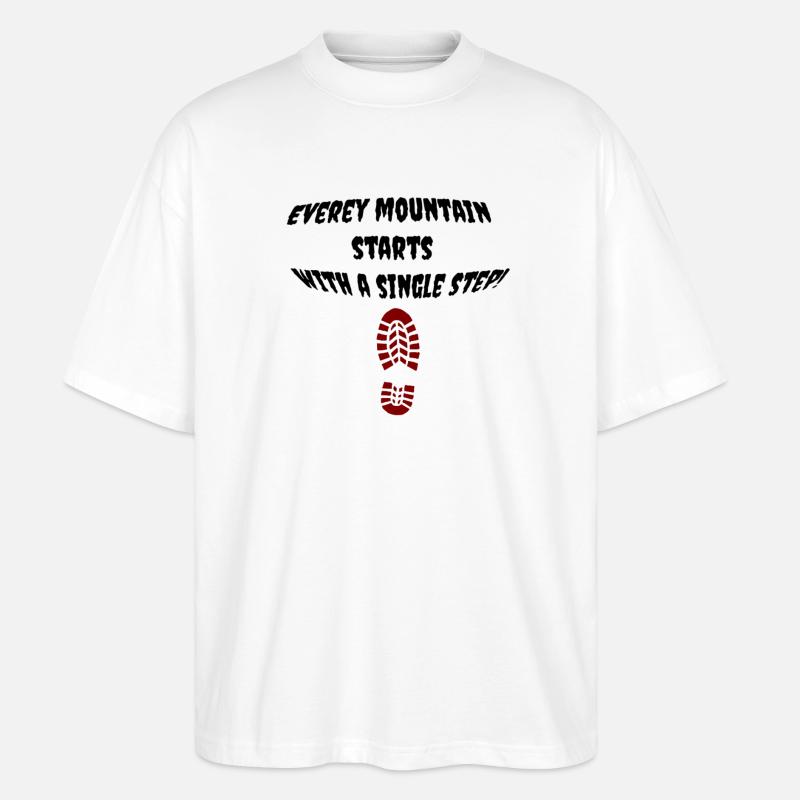 first_step - Stanley/Stella Oversized Unisex Organic T-shirt Blaster 2.0 - white