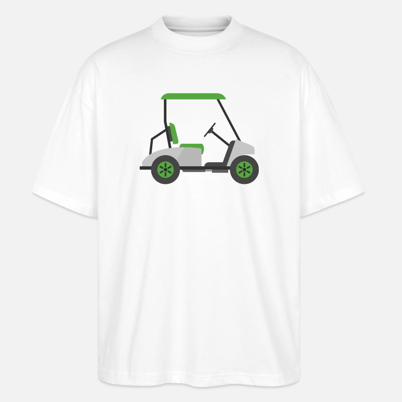 Golfwagen - Stanley/Stella Oversized Unisex Bio T-Shirt Blaster 2.0 - Weiß