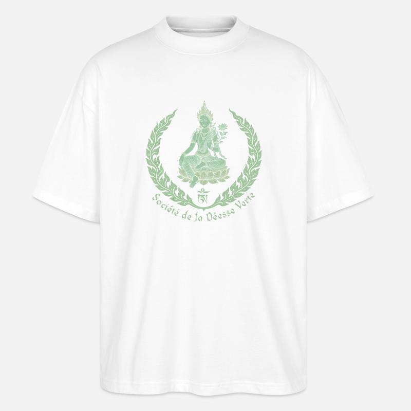 Green Tara - Stanley/Stella Oversized Unisex Bio T-Shirt Blaster 2.0 - Weiß