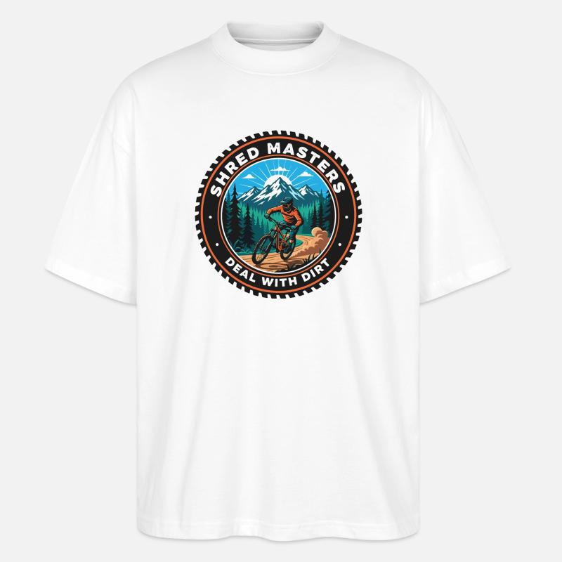 Shred Masters Mountain Ride VTT - T-shirt bio Blaster 2.0 coupe oversize Stanley/Stella Unisexe - blanc