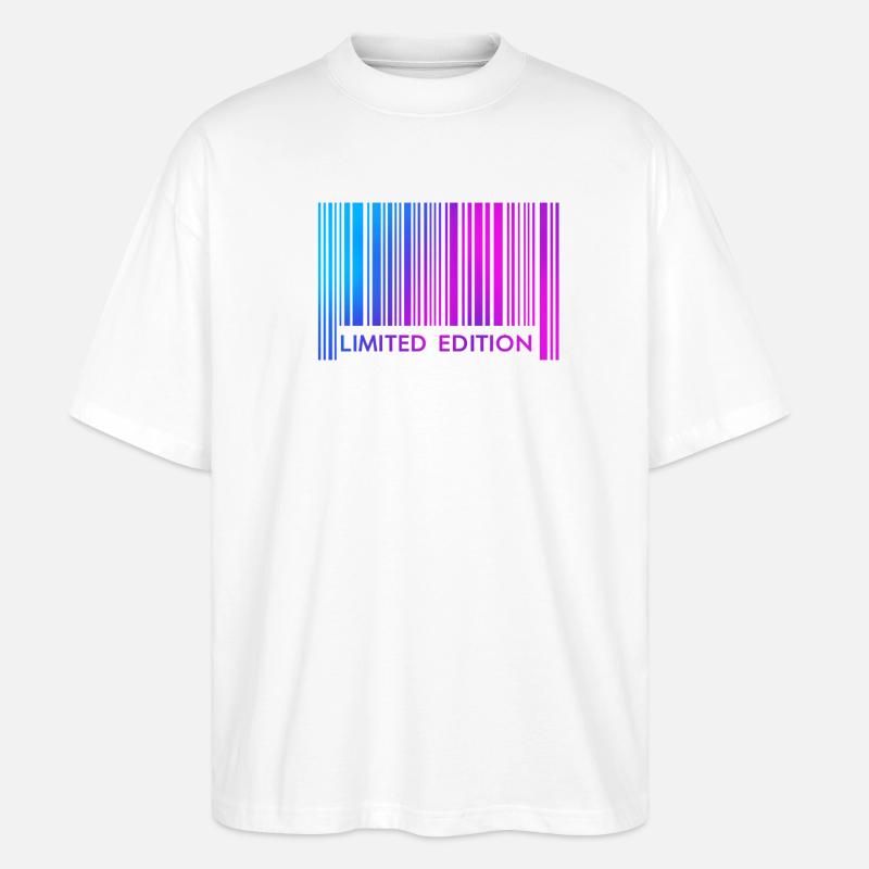 LIMITED EDITION - BARCODE  - Stanley/Stella Oversized Unisex Bio T-Shirt Blaster 2.0 - Weiß