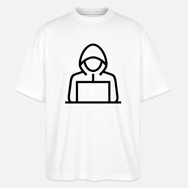 Hacker - Stanley/Stella Oversized Unisex Bio T-Shirt Blaster 2.0 - Weiß