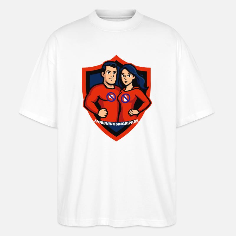 Intervient intimidant - T-shirt bio Blaster 2.0 coupe oversize Stanley/Stella Unisexe - blanc