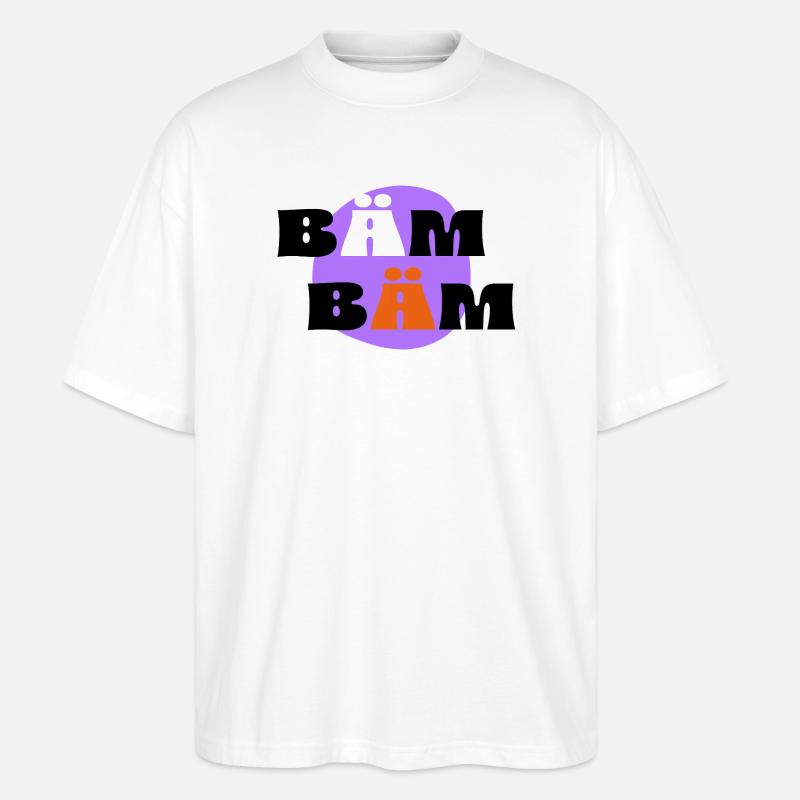 BÄM, BÄM - Stanley/Stella Oversized Unisex Bio T-Shirt Blaster 2.0 - Weiß