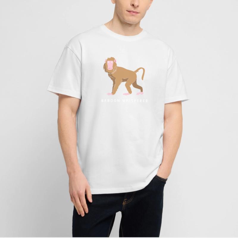 Baboon Baboon Primate Monkey Monkey Stanley/Stella Oversized Unisex Organic T-shirt Blaster 2.0