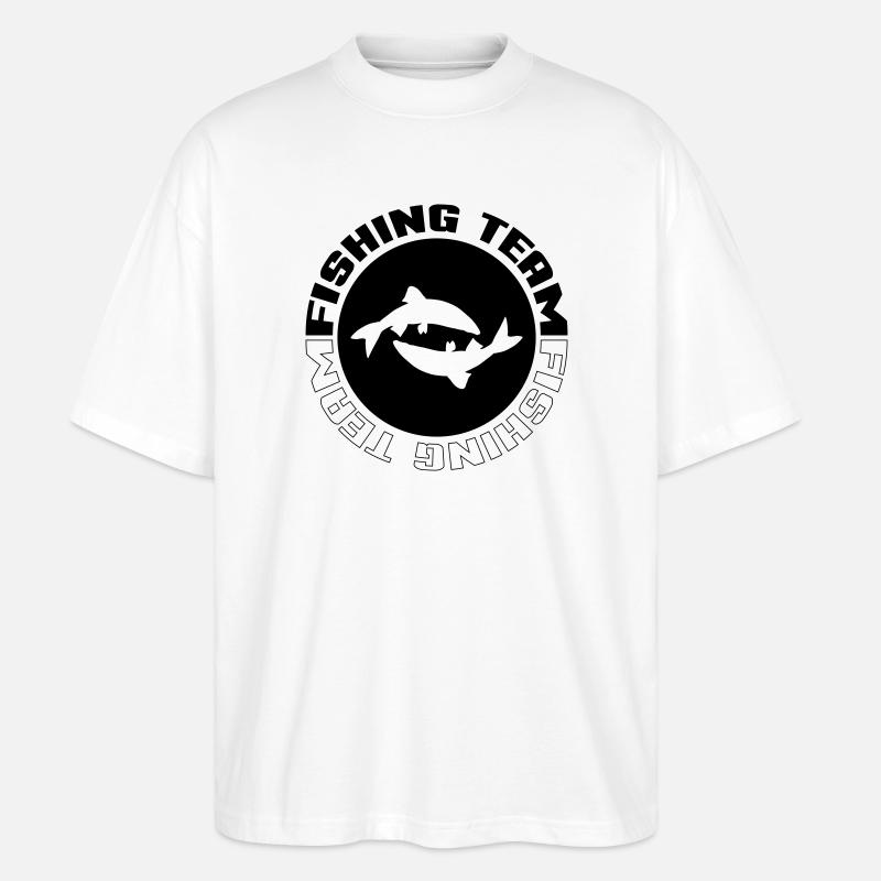Équipe de pêche - T-shirt bio Blaster 2.0 coupe oversize Stanley/Stella Unisexe - blanc
