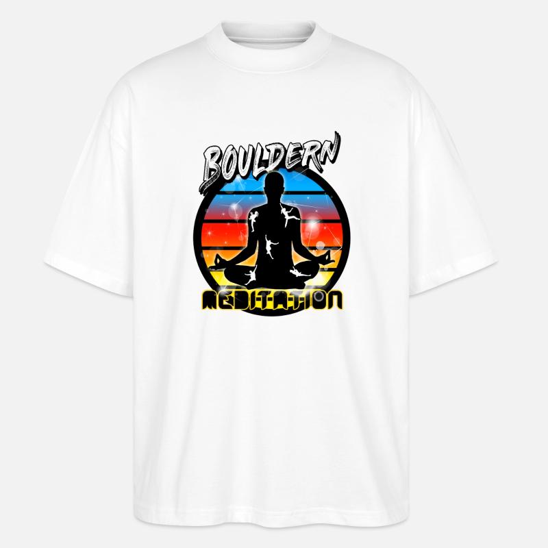 Bouldern und klettern - Stanley/Stella Oversized Unisex Bio T-Shirt Blaster 2.0 - Weiß
