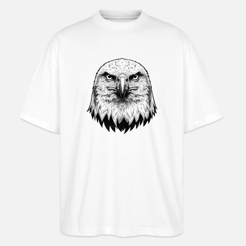 Adler - Stanley/Stella Oversized Unisex Bio T-Shirt Blaster 2.0 - Weiß