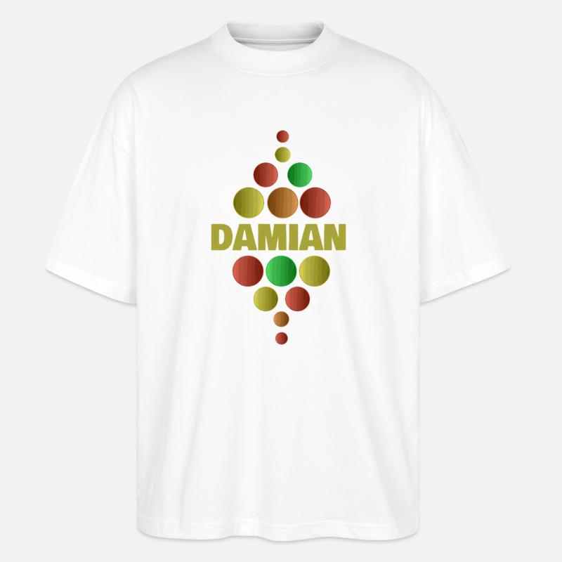 Damian - Stanley/Stella Oversized Unisex Bio T-Shirt Blaster 2.0 - Weiß