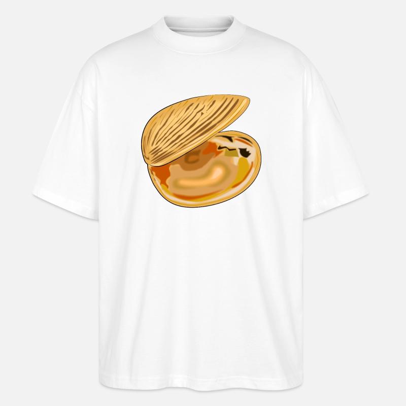Shell unfolded - Stanley/Stella Oversized Unisex Organic T-shirt Blaster 2.0 - white