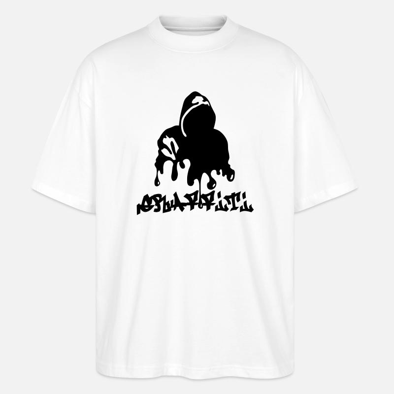 Graffiti - Stanley/Stella Oversized Unisex Bio T-Shirt Blaster 2.0 - Weiß