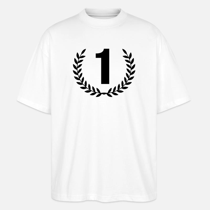 1 Kranz - Stanley/Stella Oversized Unisex Bio T-Shirt Blaster 2.0 - Weiß