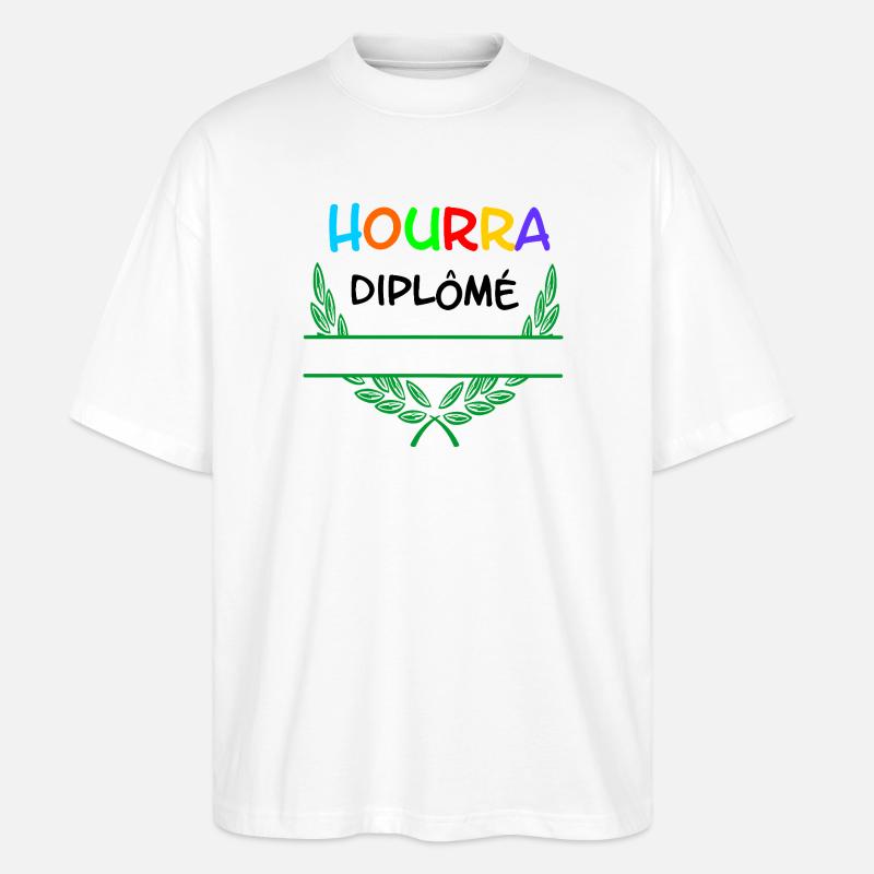 Hourra Diplôme – Namespace - Stanley/Stella Oversized Unisex Bio T-Shirt Blaster 2.0 - Weiß