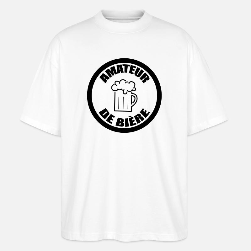Bierliebhaber | Alkohol - Stanley/Stella Oversized Unisex Bio T-Shirt Blaster 2.0 - Weiß
