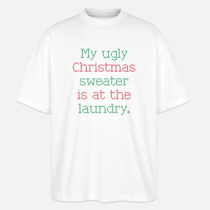 Pull de Noël - T-shirt bio Blaster 2.0 coupe oversize Stanley/Stella Unisexe - blanc