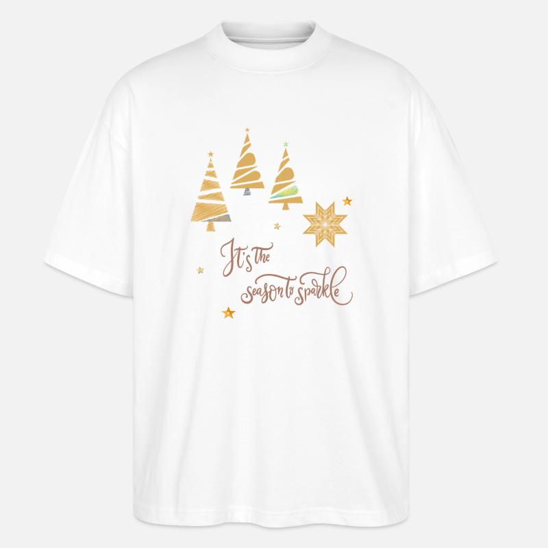 Période de Noël - T-shirt bio Blaster 2.0 coupe oversize Stanley/Stella Unisexe - blanc