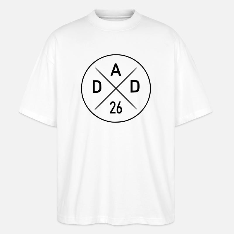 Dad 26 - Stanley/Stella Oversized Unisex Bio T-Shirt Blaster 2.0 - Weiß