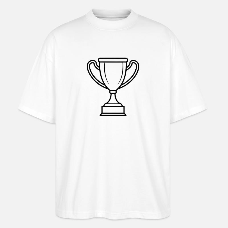 Trophäe - Stanley/Stella Oversized Unisex Bio T-Shirt Blaster 2.0 - Weiß