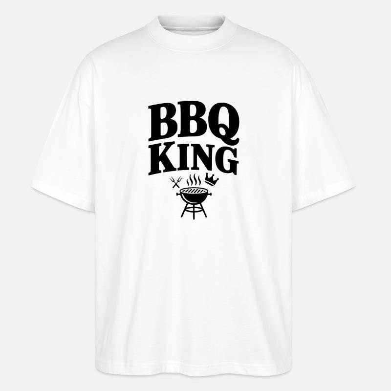 BBQ Kingsize-Bett - Stanley/Stella Oversized Unisex Bio T-Shirt Blaster 2.0 - Weiß