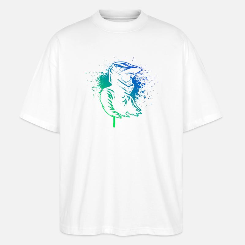 Conception compacte du motocross - T-shirt bio Blaster 2.0 coupe oversize Stanley/Stella Unisexe - blanc