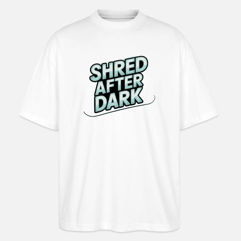 Shred nach Mitternacht - Stanley/Stella Oversized Unisex Bio T-Shirt Blaster 2.0 - Weiß